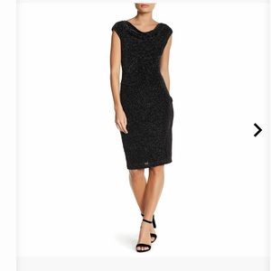 Vince Camuto metallic sheath dress